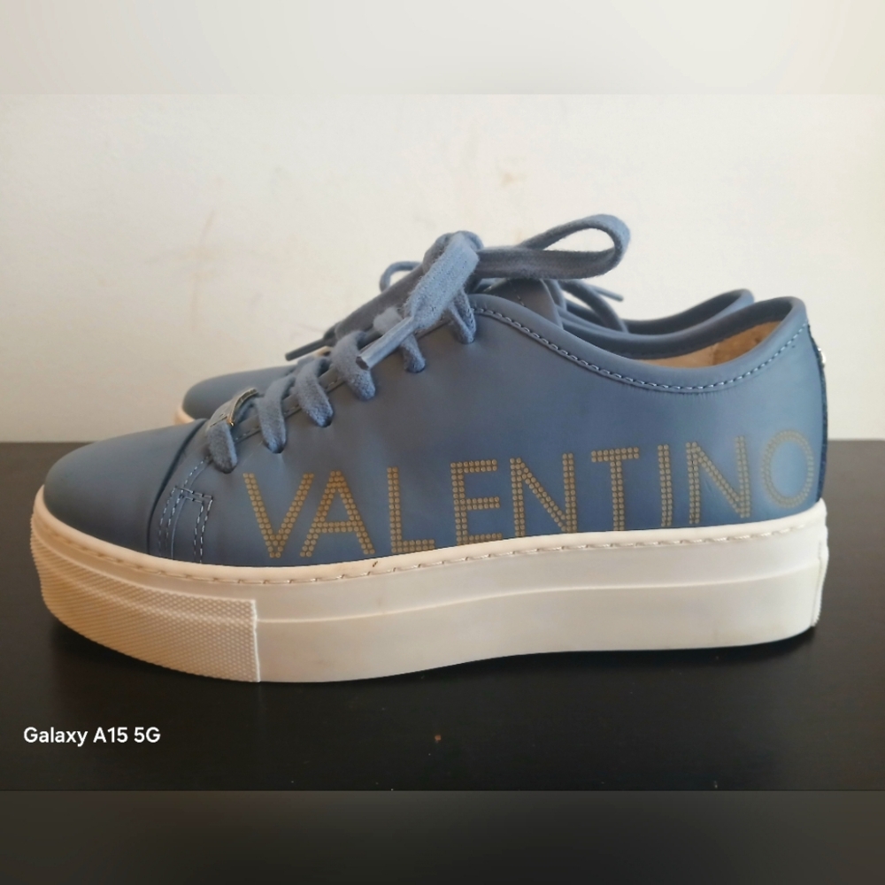 Valentino Fashion Sneakers For Women - Blue - Size 6.5